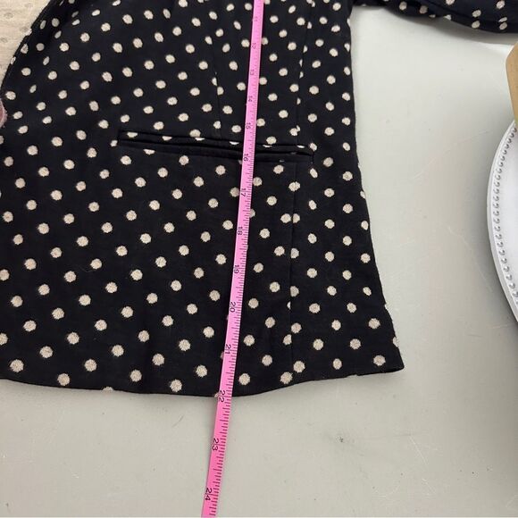 The Loft soft polka dot blazer Black with beige spots size 6 - Picture 5 of 9